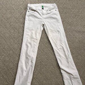 Benetton Winter White Corduroy Pants